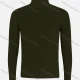 Wholesale Men's Casual Long Sleeve Texture Knit High Neck Plain Sweater Dark Green Clothing Wholesale Market Liuhua
