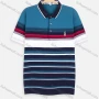 Wholesale Men's 100% Cotton Short Sleeve Embroidery Striped Polo Shirt preview