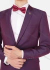 Wholesale Men's Fashion Plain Lapel One Button Flap Pockets Blazer & Trousers 2 Piece Sets - Liuhuamall