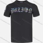 Wholesale Men's Casual Short Sleeve Round Neck Rhinestone Letter Print T Shirt preview