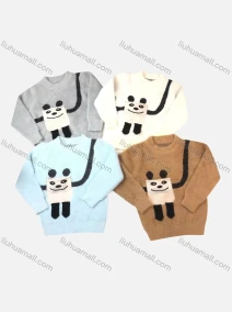 Wholesale Kid's Casual Cartoon Graphic Mink Hair Sweater (Pack Of 12)6799#, LIUHUA CLOTHING WHOLESALE