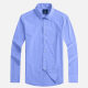 Men's Formal Plain Collared Long Sleeve Button Down Shirts 17# Clothing Wholesale Market -LIUHUA