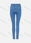 Wholesale Women's Casual Plain High Waist Button Closure Dual Pockets Skinny Jean - Liuhuamall