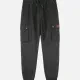Men's Fall Solid Flap Pocket Cargo Pant Black Clothing Wholesale Market -LIUHUA