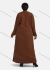 Wholesale Women's Vintage Comfy Crew Neck Long Sleeve Embroidery Pattern Button Front Maxi Nightgown - Liuhuamall