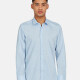 Men's Casual Plain Collared Button Down Long Sleeve Shirts 2020-117# Light Blue Clothing Wholesale Market -LIUHUA