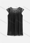 Wholesale Women's Casual Rhinestone Decor Embroidery Lace Appliques Cut Out Tank Top - Liuhuamall