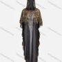 Wholesale Women's Modest Muslim Gold Thread Embodery Maxi Robe Dress 1647-3# preview