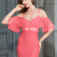 Women's Sexy Straps Sheer Lace Bodycon Mini Cami Dress X15132# Clothing Wholesale Market -LIUHUA