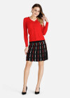 Wholesale Women's Sexy Elastic High Waist Striped Slim Fit Short Skirt 2404# - Liuhuamall