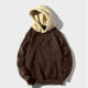 Men's Fashion Plain Thermal Drawstring Contrast Hoodie With Kangaroo Pocket Coffee Clothing Wholesale Market -LIUHUA