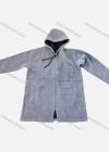 Wholesale Men's Casual Plain Long Sleeve Drawstring Hooded Zipper Thermal Jacket - Liuhuamall