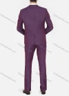 Wholesale Men's Fashion Plain Lapel One Button Flap Pockets Blazer & Trousers 2 Piece Sets - Liuhuamall