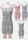 Wholesale Women's Causal Cold Shoulder Sleeveless Floral Print Cami Dress - Liuhuamall
