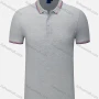 Wholesale Men's Casual Slim Fit Short Sleeve Contrast Striped Trim Polo Shirt 4003# preview