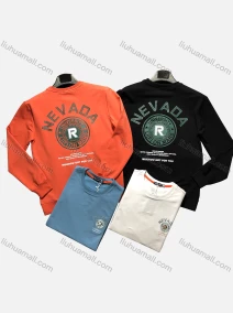 Wholesale Men's Casual Long Sleeve Crew Neck Letter Graphic Pullover Sweatshirts 926#, LIUHUA CLOTHING WHOLESALE