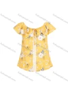 Wholesale Women's Summer Round Neck Floral Print Cap Sleeve Blouse - Liuhuamall