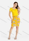 Wholesale Women's Fashion Crisscross Back Round Neck Short Sleeve Crop Tee - Liuhuamall