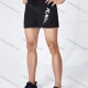 Wholesale Men's Athletic Workout 2-in-1 Letter Print Drawstring Elastic Waist Shorts 62210# Black Guangzhou Clothing Wholesale Market & Suppliers -LIUHUAMALL