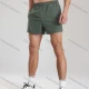 Wholesale Men's Athletic Workout Plain Zipper Pockets Elastic Waist Shorts 62223# Army Green Guangzhou Clothing Wholesale Market & Suppliers -LIUHUAMALL