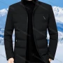 Wholesale Men's Casual Plain Warm Zipper Pockets Puffer Coat preview