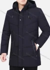 Wholesale Men's Casual Plain Warm Detachable Hood Snap Buttons Puffer Coat - Liuhuamall