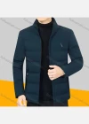 Wholesale Men's Casual Plain Warm Zipper Pockets Puffer Coat - Liuhuamall