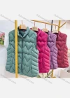 Wholesale Women's Casual Plain Warm Zipper Pockets Vest Puffer Coat - Liuhuamall