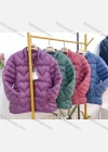Wholesale Women's Casual Plain Warm Zipper Closure Puffer Coat - Liuhuamall
