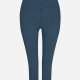 Women's Sporty High Waist Breathable Plain Short Leggings Dark Slate Gray Clothing Wholesale Market -LIUHUA