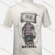 Wholesale Men's Cartoon Print Round Neck Short Sleeve Casual T-Shirt White Clothing Wholesale Market Liuhua