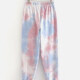 Women's Casual Tie Dye Breathable Elastic Waist Pants 1# Clothing Wholesale Market -LIUHUA