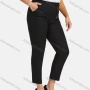 Wholesale Women's Casual Plus Size High Elastic Striped Print Stright Leg Pants With Drawstring 33103# preview