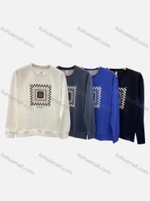 Wholesale Men's Casual Cartoon Print Round Neck Long Sleeve Sweatshirt, LIUHUA CLOTHING WHOLESALE