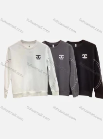 Wholesale Men's Casual Letter Print Round Neck Long Sleeve Sweatshirt, LIUHUA CLOTHING WHOLESALE