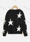 Wholesale Women's Cute Star Print Long Sleeve Pullover Sweater - Liuhuamall