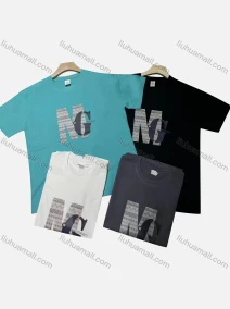 Wholesale Men's Casual Letter Print Round Neck Short Sleeve T-shirt, LIUHUA CLOTHING WHOLESALE