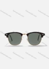 Wholesale Tortoiseshell Semi-Rimless Solid Lenses Sunglasses - Liuhuamall