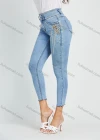 Wholesale Women's High Waist Raw Hem Distressed Cropped Skinny Jean - Liuhuamall