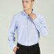 Men's Formal Plain Long Sleeve Wrinkle-Resistant Button Down Dress Shirts Light Blue Clothing Wholesale Market -LIUHUA
