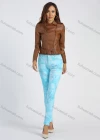 Wholesale Women's Fashion High Waist Tie Dye Patch Pocket Skinny Pant - Liuhuamall