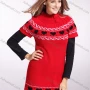 Wholesale Women's High Neck Short Sleeve Retro Pullover Sweater preview
