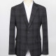 Men's Formal Lapel Long Sleeve Single Breasted Flap Pockets Plaid Print Blazer Jackets X21726-0201# Dark Gray Clothing Wholesale Market -LIUHUA