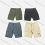Wholesale Men's Casual Plain Button Front Multiple Pockets Cargo Shorts preview