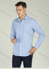 Wholesale Men's Business Button Down Long Sleeve Striped Shirt - Liuhuamall