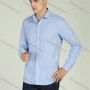Wholesale Men's Business Button Down Long Sleeve Striped Shirt preview
