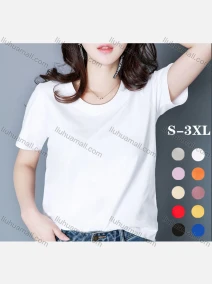Wholesale Women's Casual Crew Neck Short Sleeve Plain T-shirts, LIUHUA CLOTHING WHOLESALE
