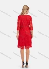 Wholesale Women's Elegant High Waist Sheer Lace Embroidery Sleeve Short Dress - Liuhuamall