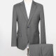 Men's Formal Plain Single Breasted Flap Pockets Blazer & Suit Pants 2-Piece Suit Sets X21530-14# Gray Clothing Wholesale Market -LIUHUA