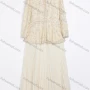 Wholesale Women's Elegant Sequined Tweed Jacket and Pleated Skirt Two-Piece Set #2527-2 preview